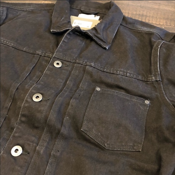 ALLSAINTS Black Denim Trucker Jacket - worn for one season - Picture 2 of 5